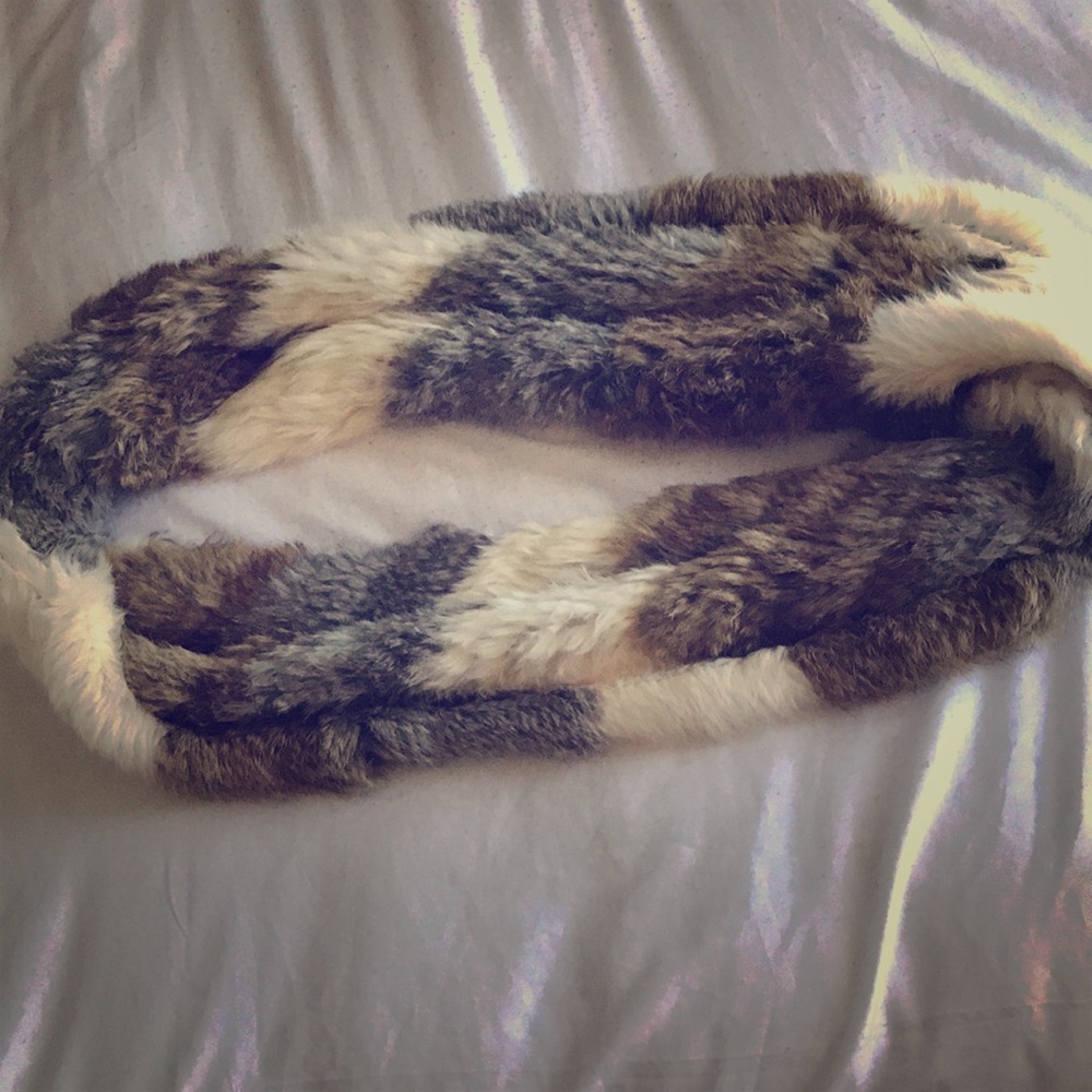 real fur infinity scarf